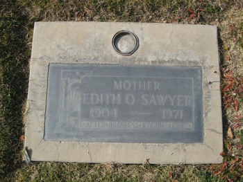 Sawyer, Edith Olive gravesite