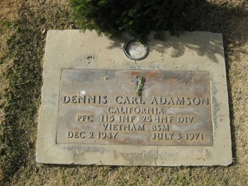 Adamson, Dennis Carl gravesite