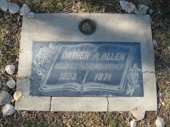 Allen, Oather Artemis gravesite