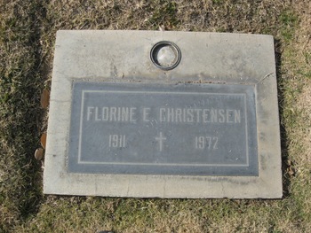 Christensen, Florine E. gravesite