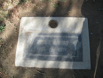 Oldham,   John Conner gravesite