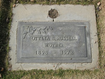 Russell, Ottlia B. gravesite