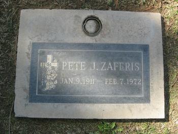 Zaferis,   Pete John gravesite