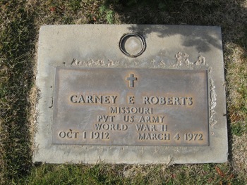Roberts, Carney Edwards gravesite