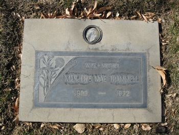 Trammell,   Marjorie Mae gravesite