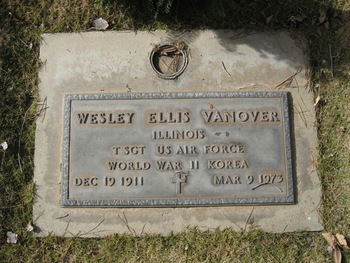 Vanover, Wesley Ellis gravesite