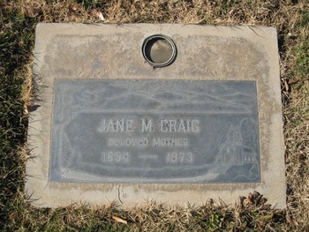 Craig, Jane Marilla gravesite