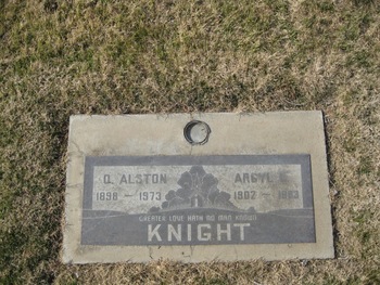 Knight, Ota Alston gravesite