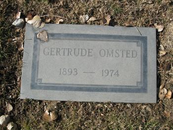 Omsted, Gertrude gravesite