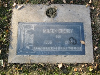 Cheney,   Milton gravesite