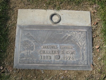 Cox, Charles Sylvester gravesite