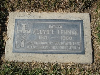 Lehman,   Floyd gravesite