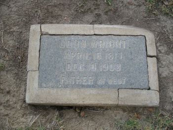 Wright, John gravesite