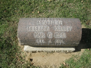 Kelley, Rebecca gravesite