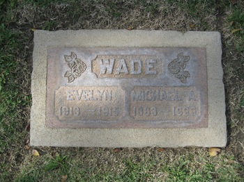 Wade, Evelyn gravesite