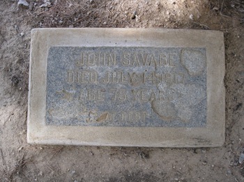 Savage, John gravesite