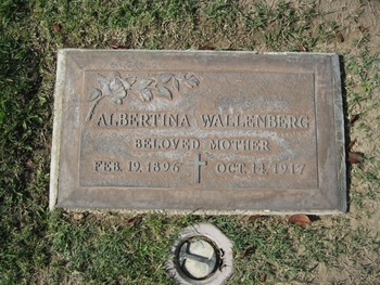 Wallenberger,   Albertina gravesite