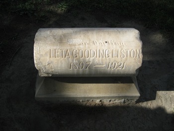 Liston, Leta Gooding gravesite
