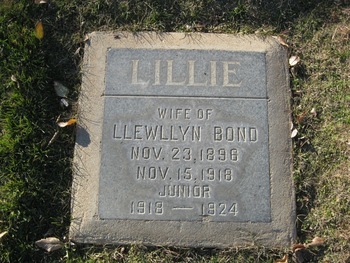 Bond, Jr Llewellyn gravesite