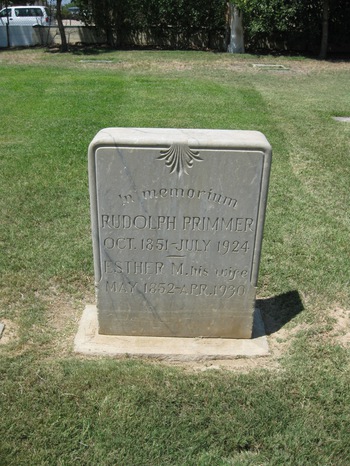 Primmer, Rudolph gravesite