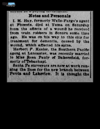 Keeler,   Herbert Franklin document