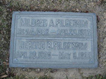 Pilgerrim, Mildred Amanda gravesite