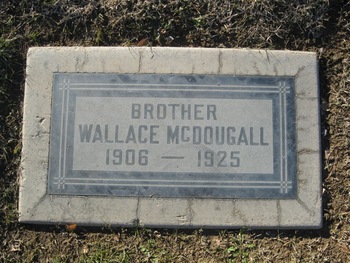 McDougall, Wallace gravesite