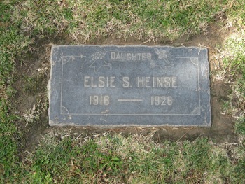 Heinse, Elsie Sophia Johanna gravesite