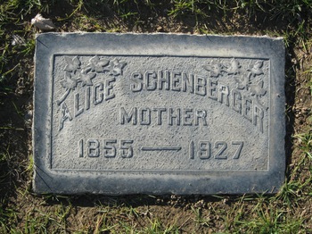 Schenberger, Alice R. gravesite