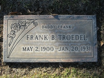 Troedel, Frank B. gravesite
