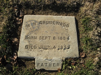 Grunewald,   M H gravesite