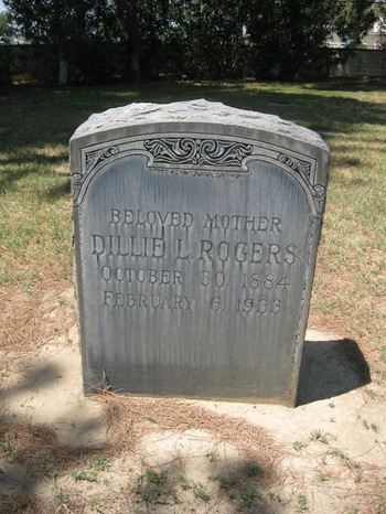 Sommer, Dilla Leona ('Dillie') gravesite