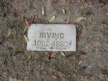 Irving, Arden Eugene gravesite