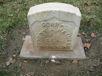 Haines,   Fredrick August gravesite