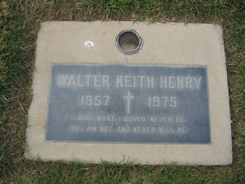 Henry, Walter Keith gravesite