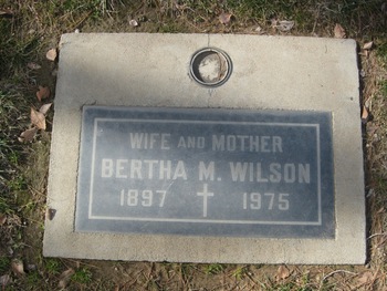 Wilson,   Bertha M. gravesite