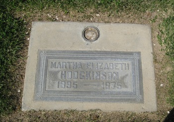 Hodgkinson,   Martha Elizabeth gravesite