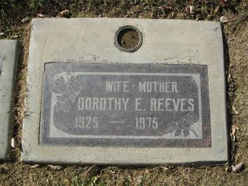 Reeves, Dorothy E. gravesite