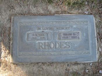 Rhodes, B M ('Buck') gravesite