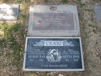 Craig, Wilbur Ray gravesite