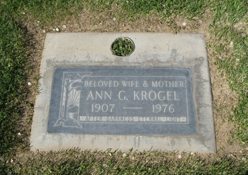 Krogel, Ann G. gravesite