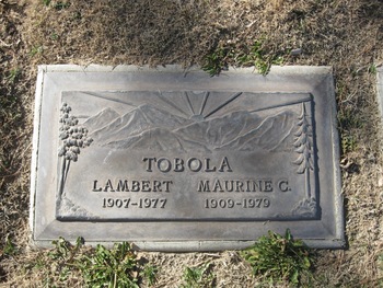 Tobola,   Lambert gravesite