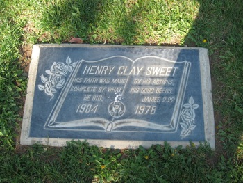 Sweet, Henry Clay gravesite