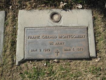 Montgomery, Frank Gerald gravesite
