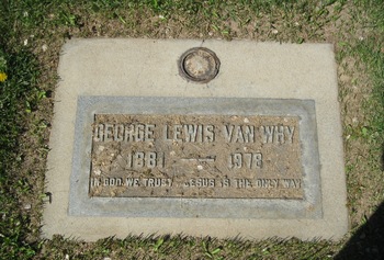 Van Why, George Lewis gravesite