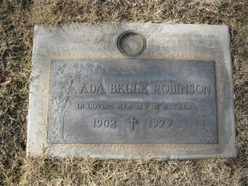 Robinson, Ada Belle gravesite