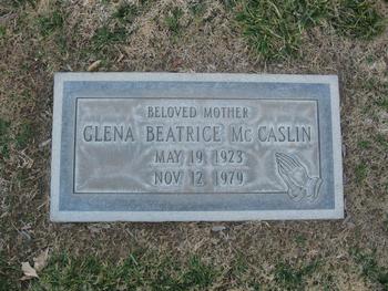 McCaslin,   Glena Beatrice gravesite