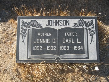 Johnson,   Genevieve Cecelia ('Jennie') gravesite