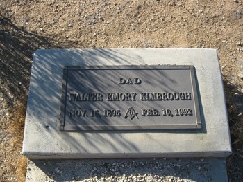 Kimbrough, Walter Emory gravesite