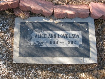 Lovelady, Alice Ann gravesite